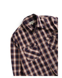 Wild Bricks W23 Ombre Plaid Work Shirt Deep Purple