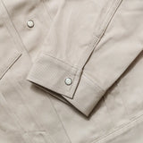 Fabric detail of the Anatomica Samuel Jacket Beige revealing fabric texture, weave character, and subtle beige coloration for Clothier & Sons.