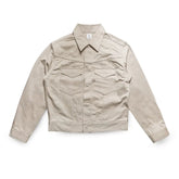 Front view of the Anatomica Samuel Jacket Beige showing the classic tailored silhouette, soft beige tone, and refined minimalist design for Clothier & Sons.