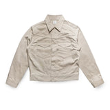 Front view of the Anatomica Samuel Jacket Beige showing the classic tailored silhouette, soft beige tone, and refined minimalist design for Clothier & Sons.