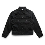 Front view of the Anatomica Samuel Jacket Black showing the classic tailored silhouette, deep black tone, and refined minimalist design for Clothier & Sons.