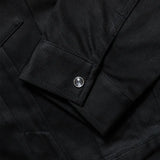 Inside label of the Anatomica Samuel Jacket Black showing branding, size information, and garment identification for Clothier & Sons.