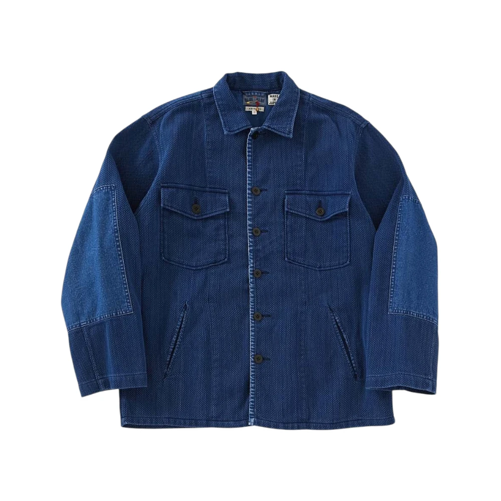 Blue Blue Japan Kasezo Mesashiko Fatigue Shirt Front View