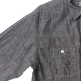 Empire & Sons L/S Work Shirt Vintage Black Chambray Sleeve Detail