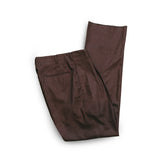Groovin High #260301 1940s Trousers Brown Front View