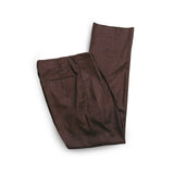 Groovin High #260301 1940s Trousers Brown Front View