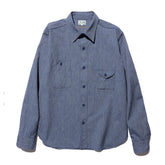 Jelado Smoker Shirt Flake Navy Front View