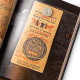 Inside page detail of the Levi’s 501XX A Collection Of Vintage Jeans Photo Book showing vintage Levi’s labels, tags, and historical denim references for Clothier & Sons.