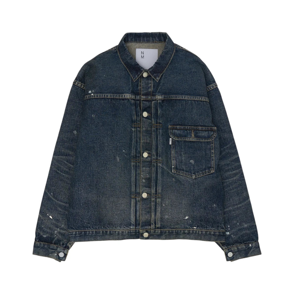 New Manual #001 T-Back Denim Jacket Indigo Front View