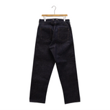 Back view of the Nigel Cabourn 30s US Army Denim Indigo highlighting the back panel construction, stitching layout, and vintage army proportions for Clothier & Sons.