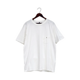 Front view of the Nigel Cabourn 5.6oz Basic T-shirt in White showing the classic silhouette, relaxed fit, and soft jersey texture.