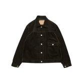 Ordinary Fits Type 1st corduroy jacket in khaki, front angled view.