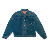 orslow 1940s type 1 denim jacket 2 year wash full front view