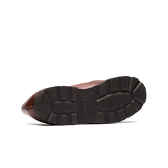 paraboot michael ii marron lis smooth leather texture detail