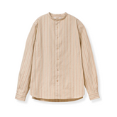 Prequel S1001 Stand-up Collar Shirt Beige Front View