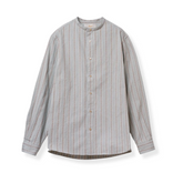 Prequel S1001 Stand-up Collar Shirt Blue Front View