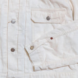 Pocket and stitching detail of the Remi Relief 14W Corduroy 2nd Jacket in Off White highlighting precise construction and workmanship for Clothier & Sons.