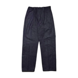 Front view of the Sugar & Co. SGR-S01 Gentle Pants Indigo showing the relaxed silhouette, indigo tone, and clean tailored construction for Clothier & Sons.