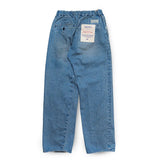 Back view of the Sugar & Co. SGR-S01U Gentle Pants 70s Wash Indigo highlighting back pocket placement, yoke shape, and balanced casual proportions for Clothier & Sons.