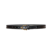Tory Leather 1” Bridle Leather Spur Belt Black 2353 Front View