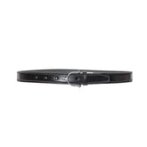 Tory Leather 1” Bridle Leather Spur Belt Black 2717 Front View