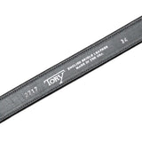 Tory Leather 1” Bridle Leather Spur Belt Black 2717 Leather Stamp Detail