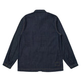 Universal Works Kaihara LT WT Denim Labour Jacket Indigo Back View