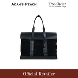 (Pre-Order) ADAM PEACH A053 Black Suede Tote Bag