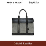 (Pre-Order) ADAM PEACH A053 Grey Suede Tote Bag