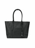 ADAM PEACH AP055 Leather Black Tote Bag