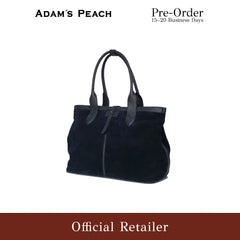 (Pre-Order) ADAM PEACH AP050 Navy Suede Tote Bag