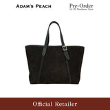 (Pre-Order) ADAM PEACH AP058 Brown Suede Tote bag