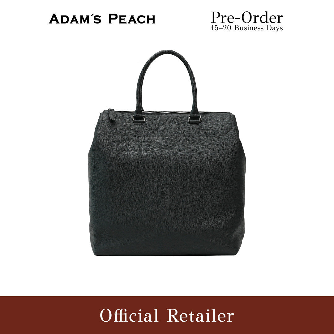 (Pre-Order) AP060 Black Leather Tote Bag