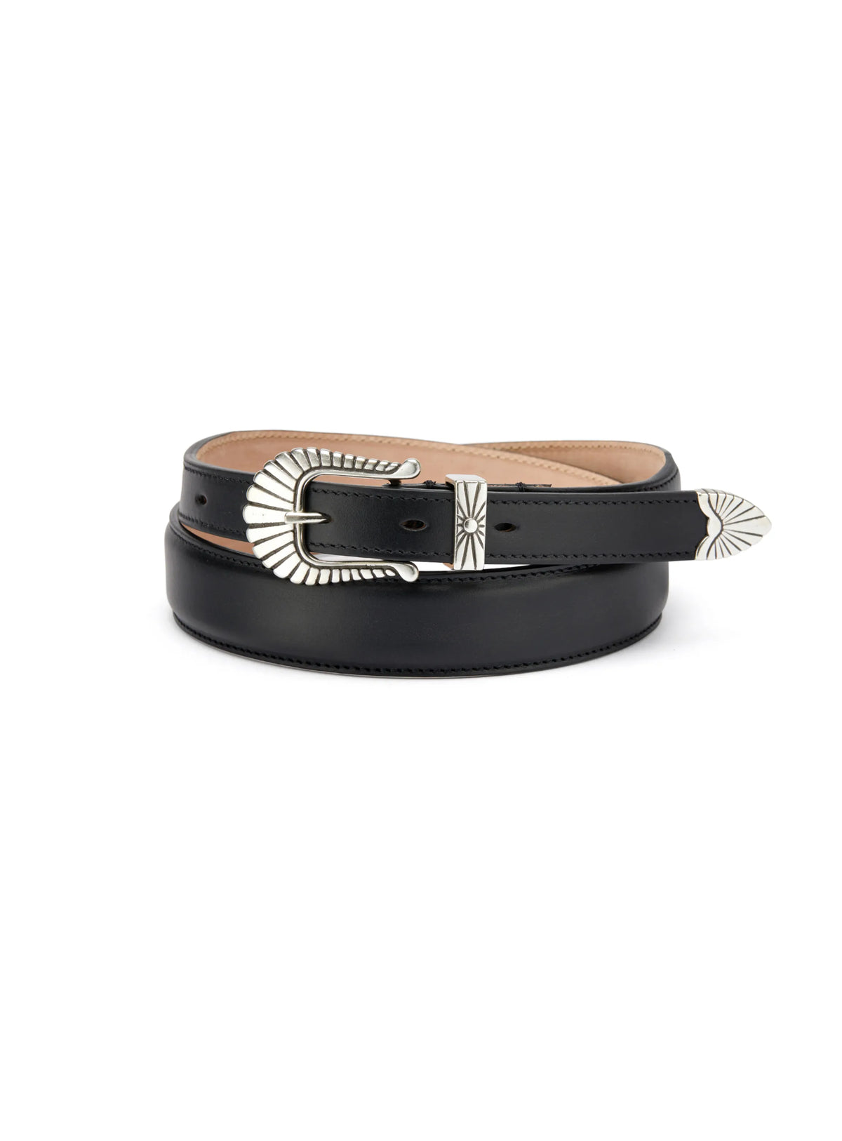 Adriano Meneghetti Cheyenne Leather Black Belt