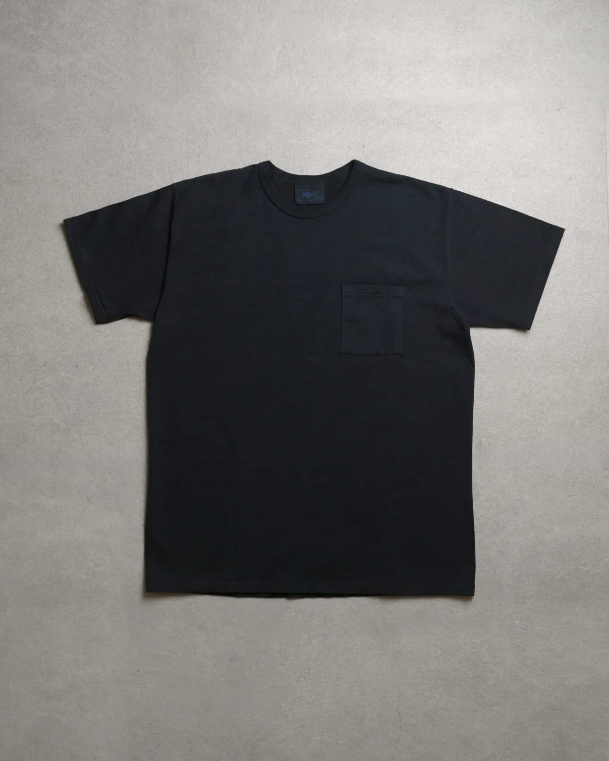 Allevol Heavy Duty Crew Neck Square Pocket T-shirt Black