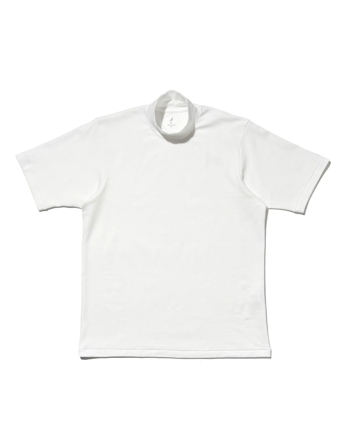 Anatomica Mock Neck Tee S/S White