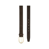 Anderson's Brass Buckle Belt Suede Dark Brown