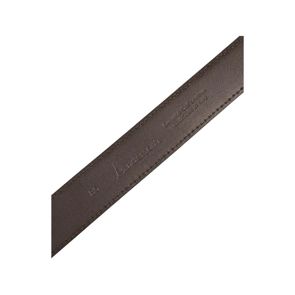 Anderson's Brass Buckle Belt Suede Dark Brown