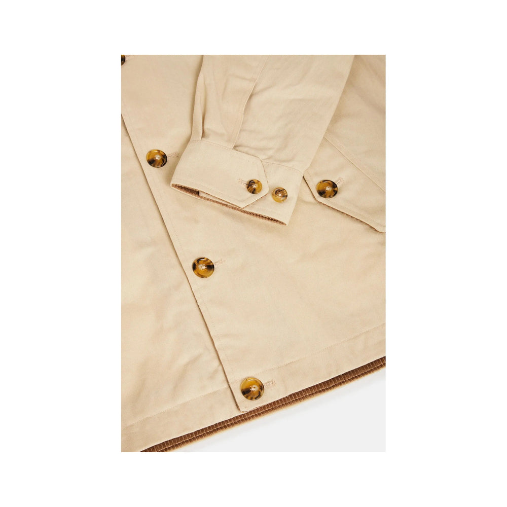 เสื้อแจ็คเก็ต Baracuta Dry Wax Deck Jacket สี Antique White ผ้าแว็กซ์กันน้ำ ผลิตในอังกฤษ
