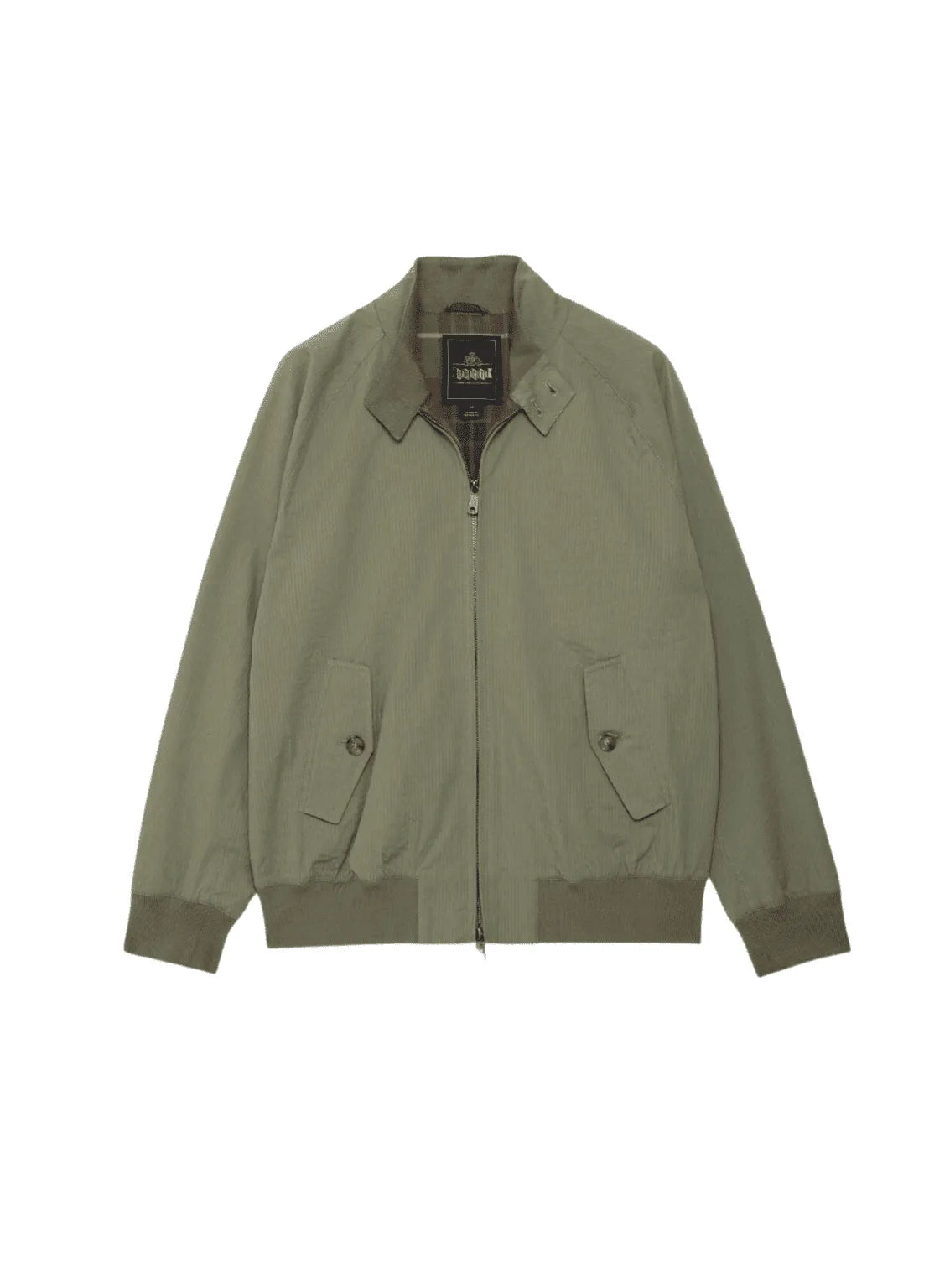 Baracuta G9 Seersucker Harrington Jacket Green
