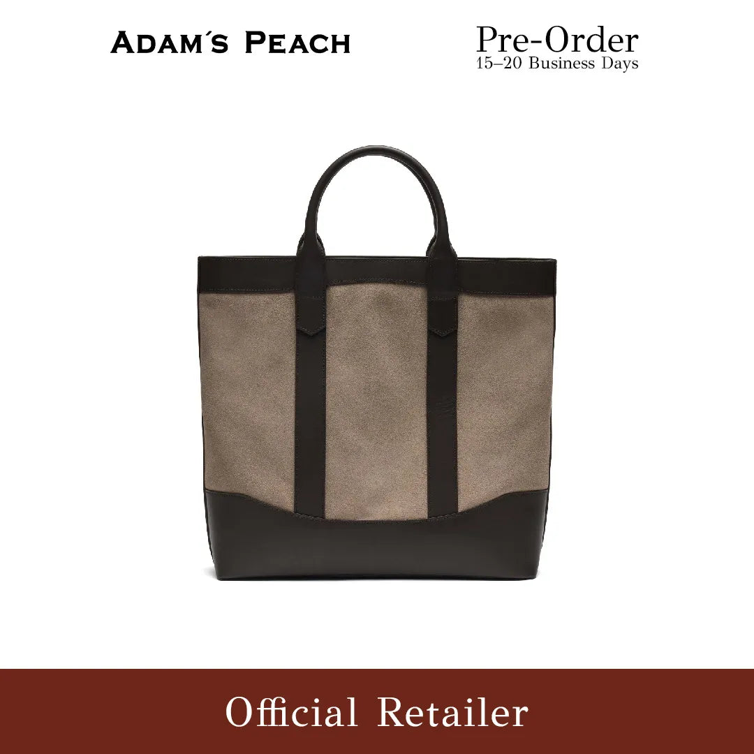 (Pre-Order) ADAM PEACH Beige Suede D.L Tote Bag