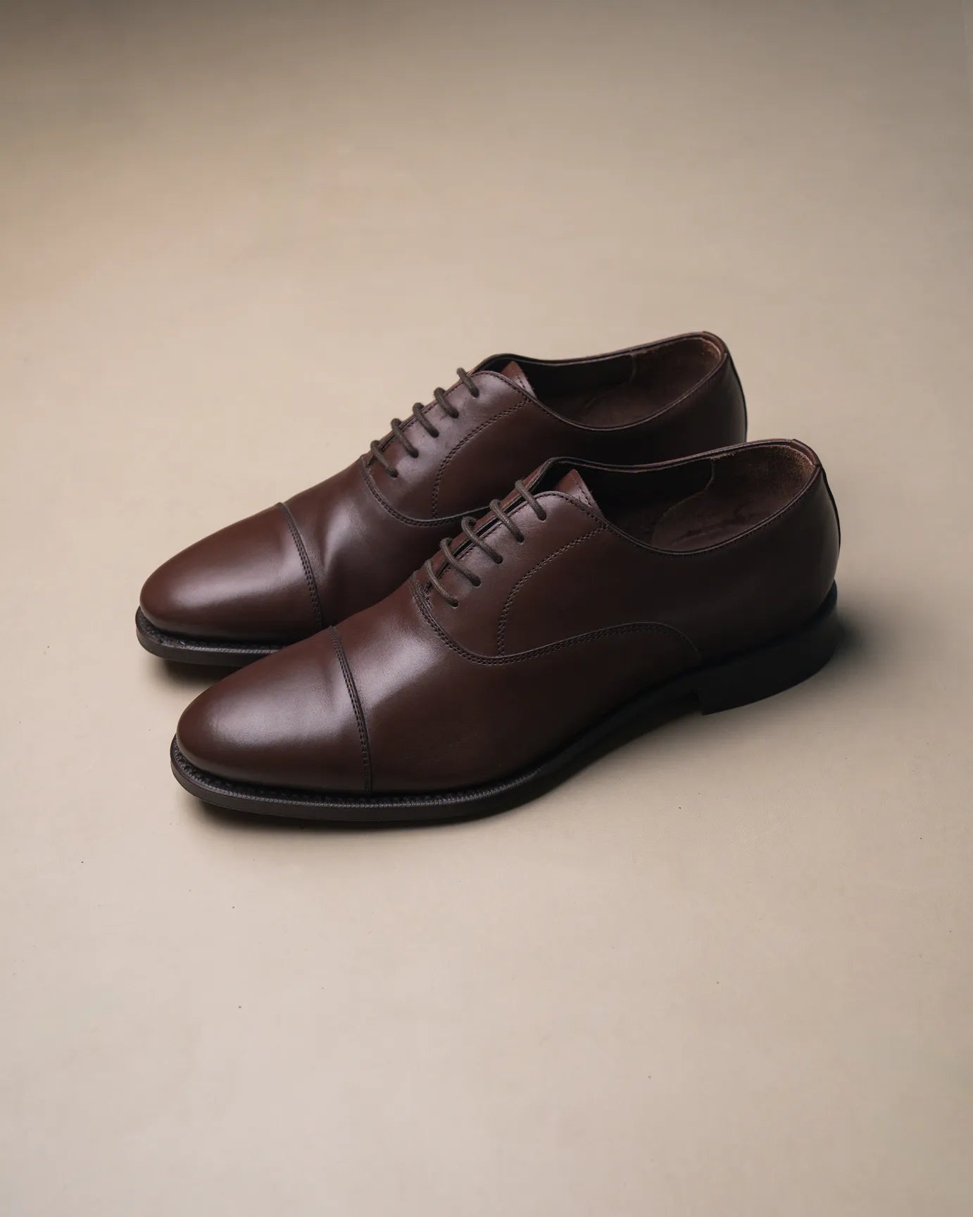 Berwick Cap Toe Oxford – Dark Brown