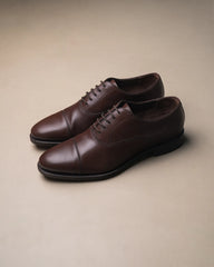 Berwick Cap Toe Oxford – Dark Brown