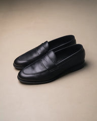 Berwick Penny Loafers Box Calf – Black