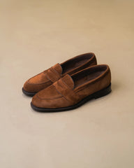 Berwick Full Strap Loafers Suede – Snuff