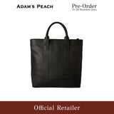 (Pre-Order) ADAM PEACH Black Leather D.L Tote Bag