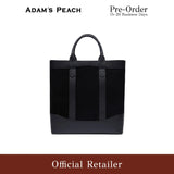 (Pre-Order) ADAM PEACH Black Suede D.L Tote Bag