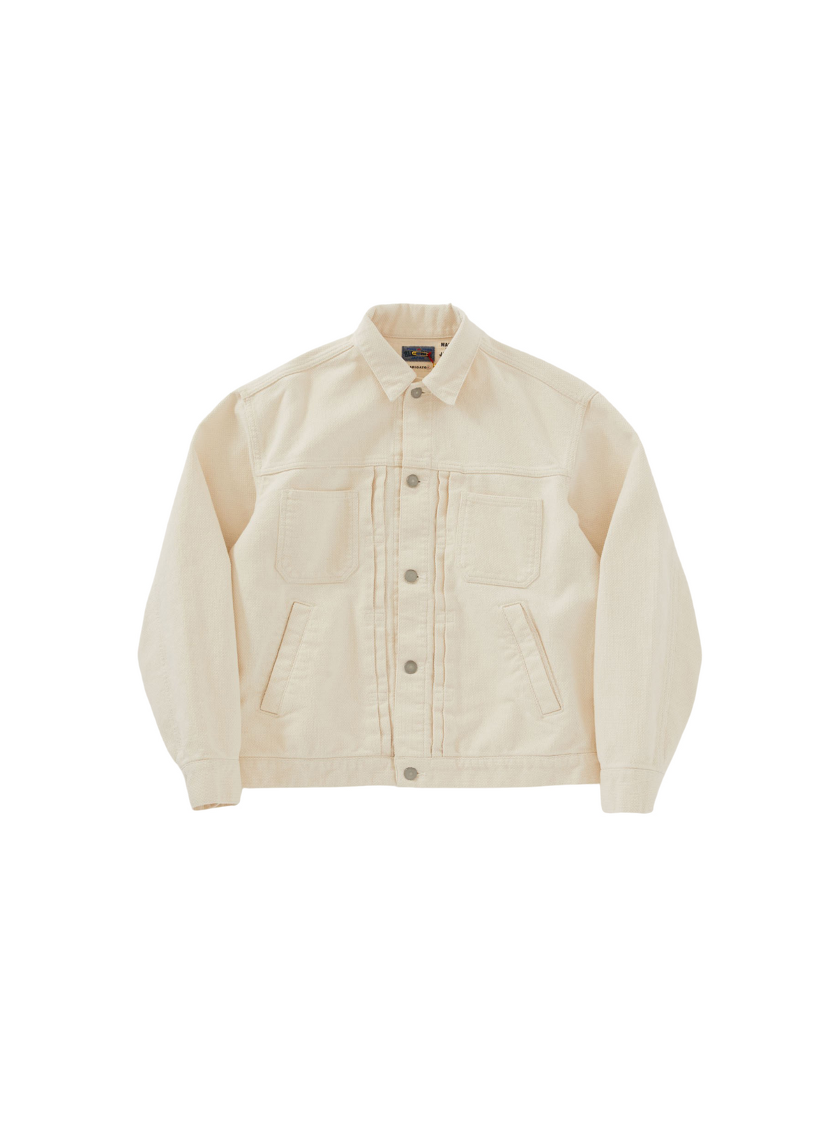 Blue Blue Japan Kotsubu Sashiko Trucker Jacket Natural