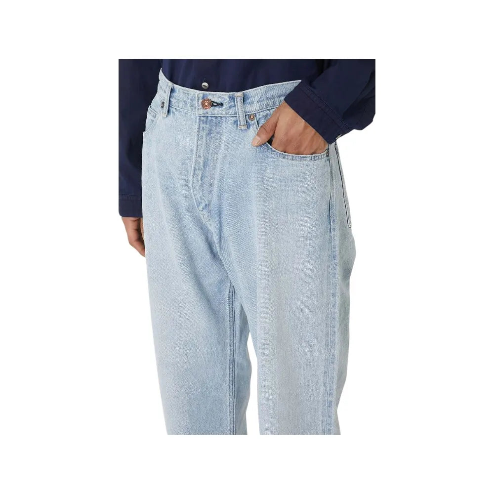 Blue Blue Japan Unisex Woven Selvedge Denim Worn Out Straight-leg Jeans