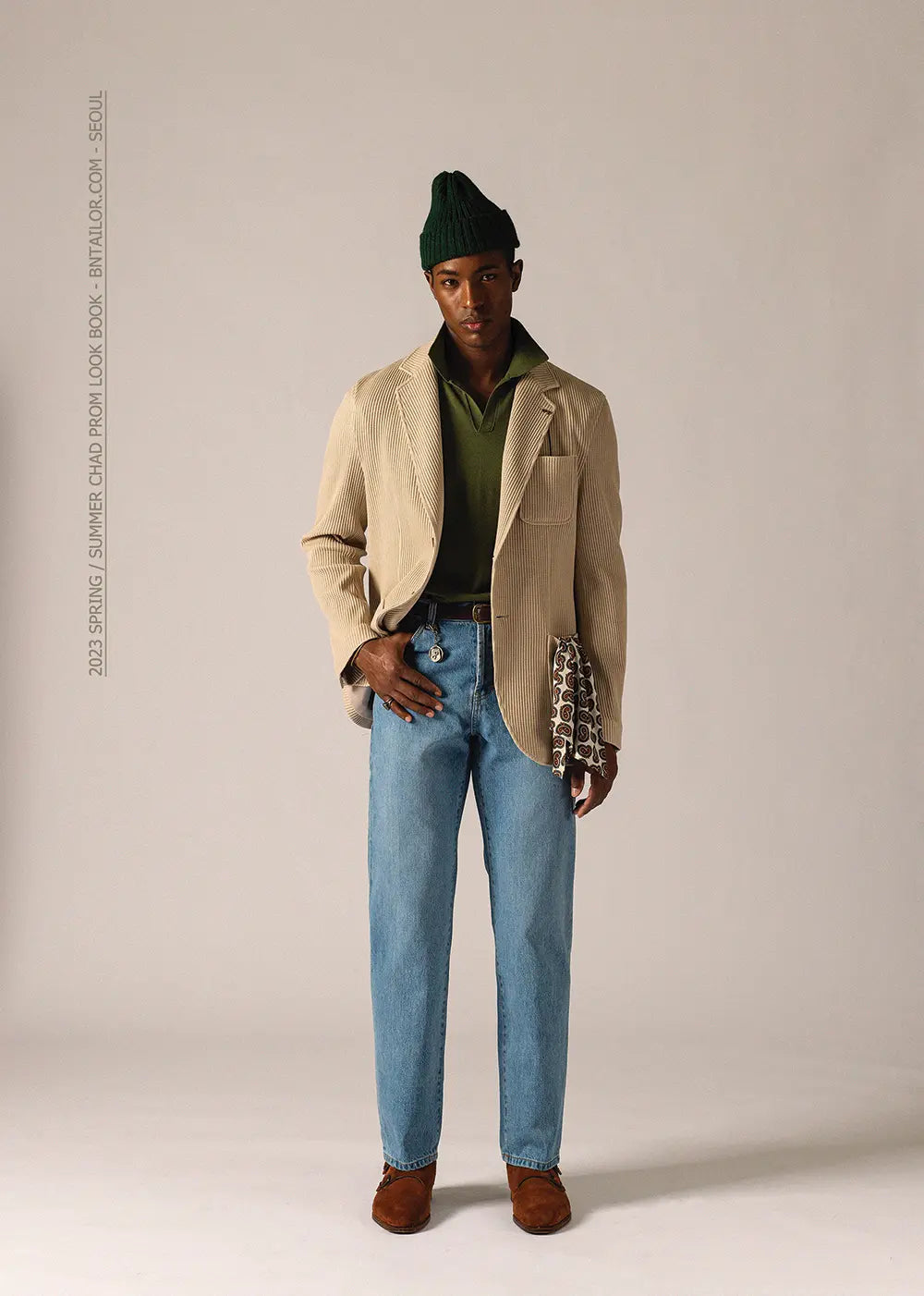 Chad Prom Tutti Waffle Blazer Light Beige